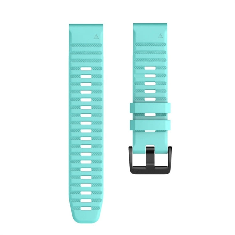 For Garmin Fenix 7 Silicone Watch Band(Mint Green) - Watch Bands by buy2fix | Online Shopping UK | buy2fix