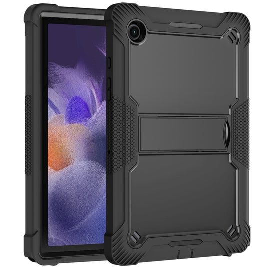 For Samsung Galaxy Tab A8 10.5 2021 Silicone + PC Shockproof Protective Tablet Case with Holder(Black) - Other Galaxy Tab PC by buy2fix | Online Shopping UK | buy2fix