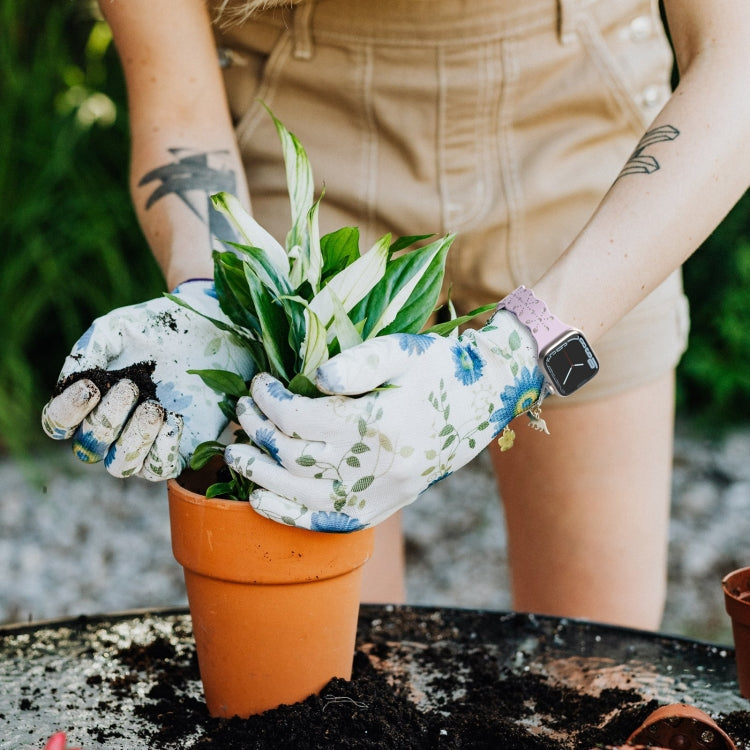 Lace Silicone Watch Band For Apple Watch Ultra 49mm&Watch Ultra 2 49mm / Series 9&8&7 45mm / SE 3&SE 2&6&SE&5&4 44mm / 3&2&1 42mm(Purple) by buy2fix