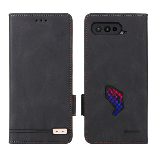For Asus ROG Phone 5 Magnetic Clasp Leather Phone Case(Black) - ASUS Cases by buy2fix | Online Shopping UK | buy2fix