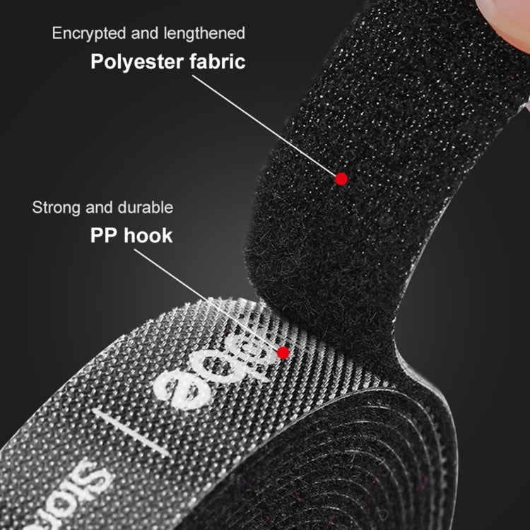 DUX DUICS Stoyobe Circle Hook and Loop Cable Ties, Length: 3m(Red) by DUX DUCIS