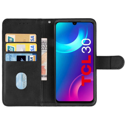 Leather Phone Case For TCL 30(Black) - TCL by buy2fix | Online Shopping UK | buy2fix