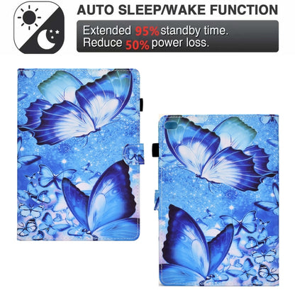 Sewing Pen Slot Leather Tablet Case For iPad 9.7 2018 & 2017(Butterflies) - iPad 9.7 (2018) & (2017) Cases by buy2fix | Online Shopping UK | buy2fix