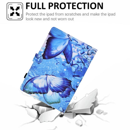 For iPad Pro 11 2022 / 2021 / 2020 Sewing Pen Slot Leather Tablet Case(Butterflies) - iPad Pro 11 (2022/2021) Cases by buy2fix | Online Shopping UK | buy2fix