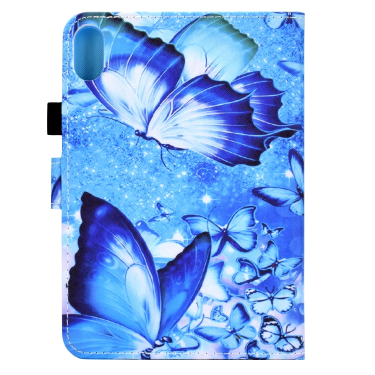 For iPad mini 2024 / mini 6 Sewing Pen Slot Leather Tablet Case(Butterflies) - iPad mini 6 Cases by buy2fix | Online Shopping UK | buy2fix