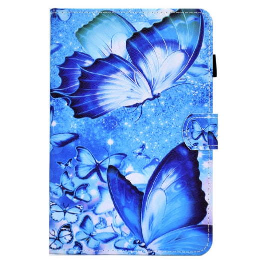 Sewing Pen Slot Leather Tablet Case For iPad mini 2019 / 4 / 3 / 2 / 1(Butterflies) - iPad mini (2019) / mini 5 Cases by buy2fix | Online Shopping UK | buy2fix