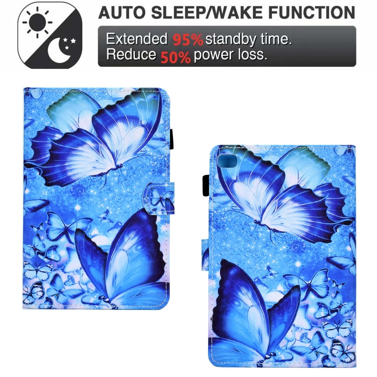 Sewing Pen Slot Leather Tablet Case For iPad mini 2019 / 4 / 3 / 2 / 1(Butterflies) - iPad mini (2019) / mini 5 Cases by buy2fix | Online Shopping UK | buy2fix