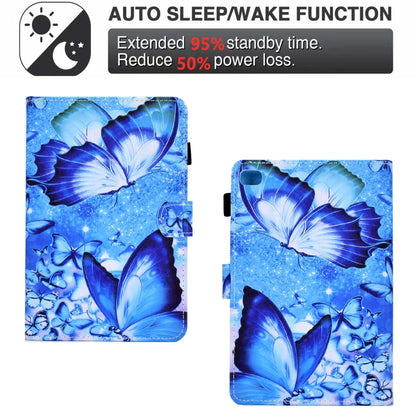 Sewing Pen Slot Leather Tablet Case For iPad mini 2019 / 4 / 3 / 2 / 1(Butterflies) - iPad mini (2019) / mini 5 Cases by buy2fix | Online Shopping UK | buy2fix