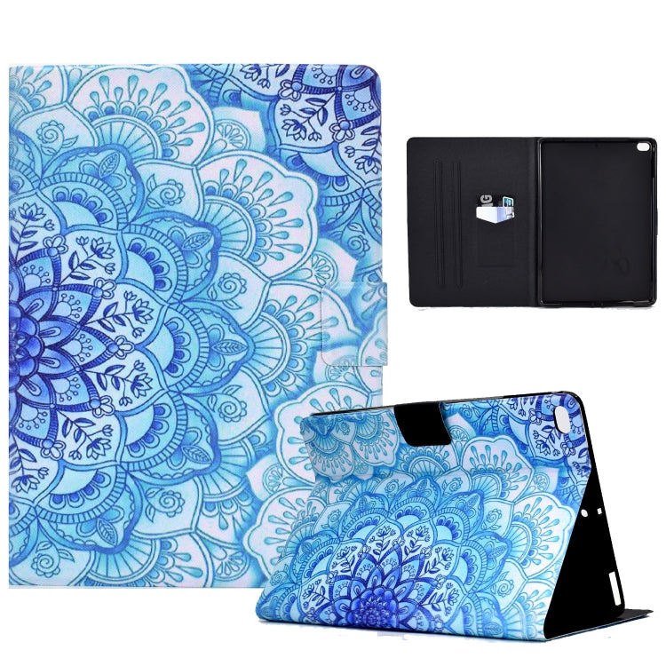 Electric Pressed TPU Leather Tablet Case For iPad 9.7 2018 / 2017(Green Flower) - iPad 9.7 (2018) & (2017) Cases by buy2fix | Online Shopping UK | buy2fix