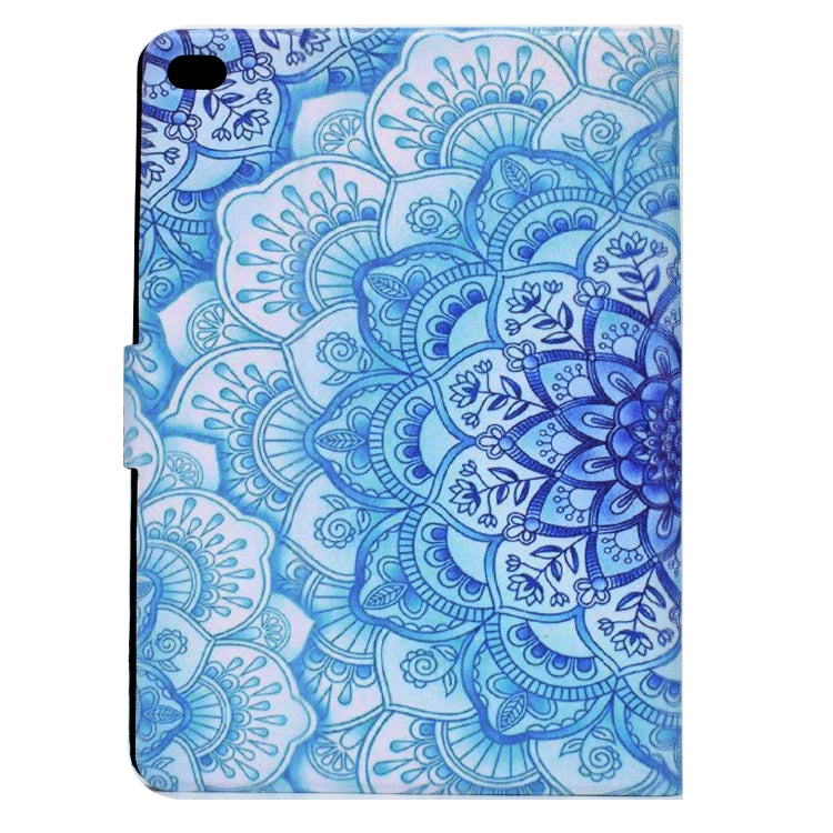 Electric Pressed TPU Leather Tablet Case For iPad 9.7 2018 / 2017(Green Flower) - iPad 9.7 (2018) & (2017) Cases by buy2fix | Online Shopping UK | buy2fix