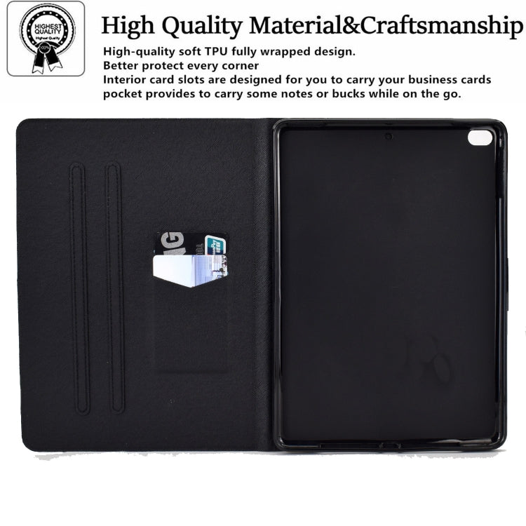 Electric Pressed TPU Leather Tablet Case For iPad 9.7 2018 / 2017(Green Flower) - iPad 9.7 (2018) & (2017) Cases by buy2fix | Online Shopping UK | buy2fix