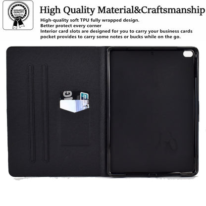 Electric Pressed TPU Leather Tablet Case For iPad 9.7 2018 / 2017(Green Flower) - iPad 9.7 (2018) & (2017) Cases by buy2fix | Online Shopping UK | buy2fix