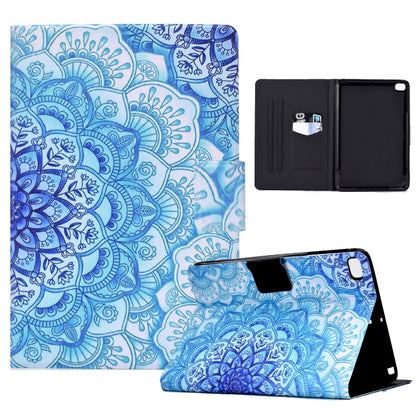 Electric Pressed TPU Leather Tablet Case For iPad mini 5 / 4 / 3 / 2 / 1(Green Flower) - iPad mini (2019) / mini 5 Cases by buy2fix | Online Shopping UK | buy2fix
