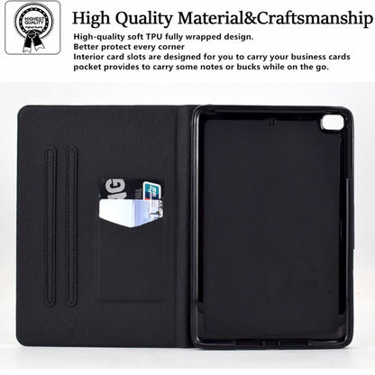 Electric Pressed TPU Leather Tablet Case For iPad mini 5 / 4 / 3 / 2 / 1(Green Flower) - iPad mini (2019) / mini 5 Cases by buy2fix | Online Shopping UK | buy2fix