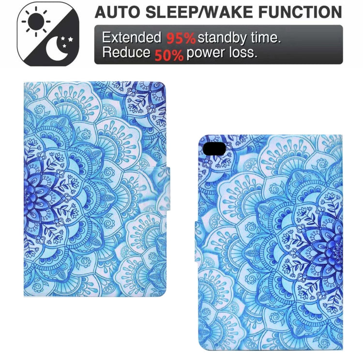 Electric Pressed TPU Leather Tablet Case For iPad mini 5 / 4 / 3 / 2 / 1(Green Flower) - iPad mini (2019) / mini 5 Cases by buy2fix | Online Shopping UK | buy2fix