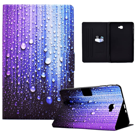 For Samsung Galaxy Tab A 10.1 2016 Electric Pressed TPU Leather Tablet Case(Water Droplets) - Amazon by buy2fix | Online Shopping UK | buy2fix