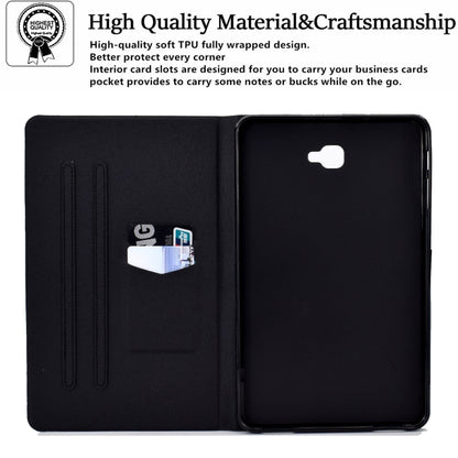 For Samsung Galaxy Tab A 10.1 2016 Electric Pressed TPU Leather Tablet Case(Water Droplets) - Amazon by buy2fix | Online Shopping UK | buy2fix