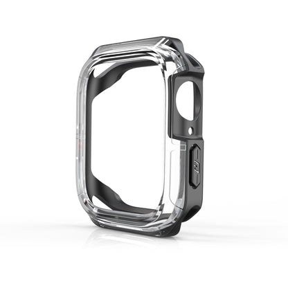 Transparent Two-color Armor Case For Apple Watch Series 6 & SE & 5 & 4 40mm(Black) by buy2fix