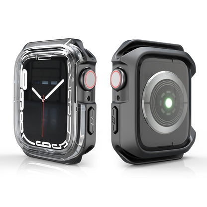 Transparent Two-color Armor Case For Apple Watch Series 6 & SE & 5 & 4 40mm(Black) by buy2fix