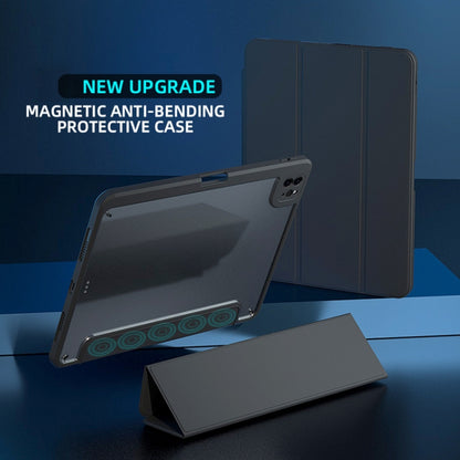 For iPad Pro 11 2020 Magnetic Split Leather Smart Tablet Case(Black) - iPad Pro 11 (2020) Cases by buy2fix | Online Shopping UK | buy2fix