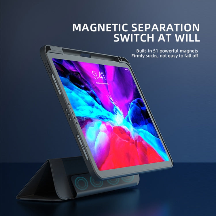 For iPad Pro 11 2020 Magnetic Split Leather Smart Tablet Case(Black) - iPad Pro 11 (2020) Cases by buy2fix | Online Shopping UK | buy2fix