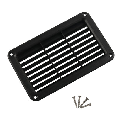 A6789 193x122mm RV / Bus Oblique Louver Outlet Panel with Screws(Black) - Air Conditioning System by buy2fix | Online Shopping UK | buy2fix