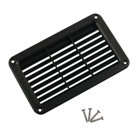 A6789 193x122mm RV / Bus Oblique Louver Outlet Panel with Screws(Black) - Air Conditioning System by buy2fix | Online Shopping UK | buy2fix