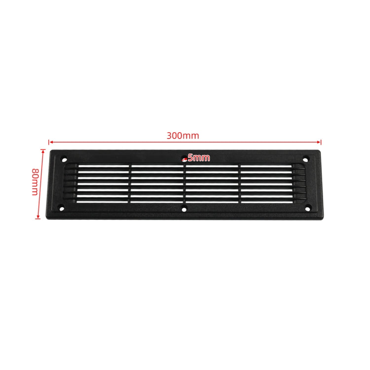 A6793 300x80mm RV / Bus Straight Louver Vent with Screws - Air Conditioning System by buy2fix | Online Shopping UK | buy2fix