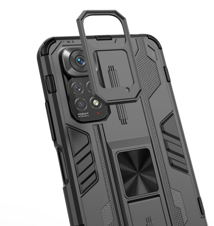 For Xiaomi Redmi Note 11 Global / Note 11S Supersonic PC + TPU Phone Case with Holder(Red) by buy2fix