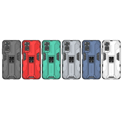 For Xiaomi Redmi Note 11 Global / Note 11S Supersonic PC + TPU Phone Case with Holder(Red) by buy2fix