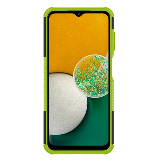 For Samsung Galaxy A13 4G Tire Texture Shockproof TPU+PC Phone Case with Holder(Green) by buy2fix