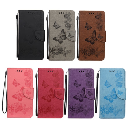 For Samsung Galaxy A23 5G Butterfly Embossed Horizontal Flip Leather Phone Case with Card Slot & Holder(Black) by buy2fix