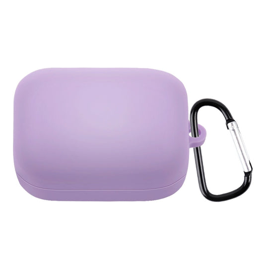 For OnePlus Buds Pro Silicone Earphone Protective Case with Hook(Purple)