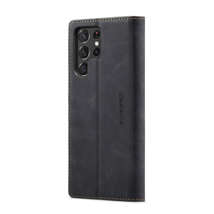 For Samsung Galaxy S22 Ultra 5G CaseMe 013 Multifunctional Leather Phone Case(Black) - Galaxy S22 Ultra 5G Cases by CaseMe | Online Shopping UK | buy2fix