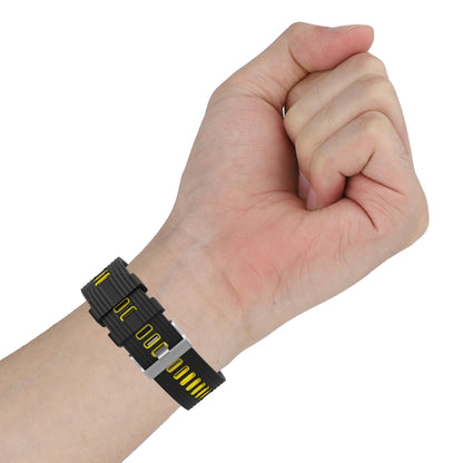 For Huawei Watch GT 3 42mm Two-color Silicone Watch Band(Dark Green Black) by buy2fix