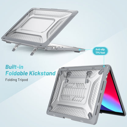 PC + TPU Honeycomb Laptop Protective Case For MacBook Pro 13.3 inch A2338 / A2289 / A2251 (2020)(Star Gray) by buy2fix