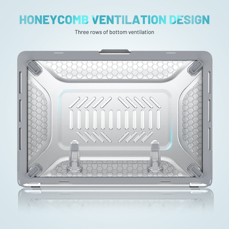 PC + TPU Honeycomb Laptop Protective Case For MacBook Pro 13.3 inch A2338 / A2289 / A2251 (2020)(Star Gray) by buy2fix