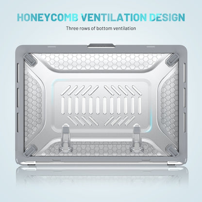 PC + TPU Honeycomb Laptop Protective Case For MacBook Pro 13.3 inch A2338 / A2289 / A2251 (2020)(Star Gray) by buy2fix