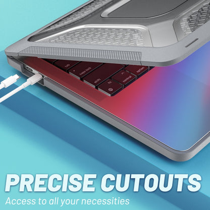 PC + TPU Honeycomb Laptop Protective Case For MacBook Pro 13.3 inch A2338 / A2289 / A2251 (2020)(Star Gray) by buy2fix