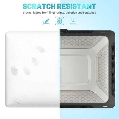 PC + TPU Honeycomb Laptop Protective Case For MacBook Pro 13.3 inch A2338 / A2289 / A2251 (2020)(Cool Black) by buy2fix