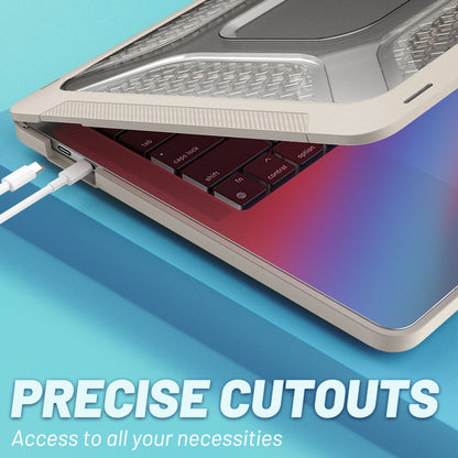 PC + TPU Honeycomb Laptop Protective Case For MacBook Pro 13.3 inch A2338 / A2289 / A2251 (2020)(Elegant Apricot) by buy2fix