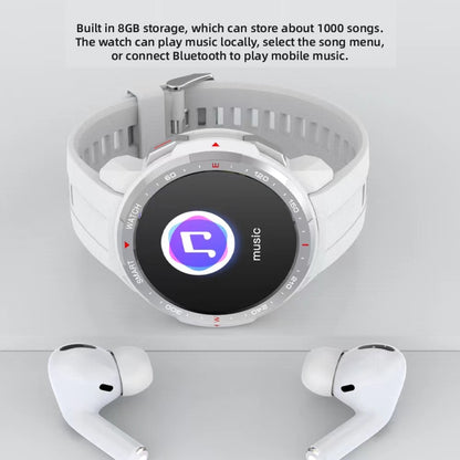 MT12 1.28 inch TFT Screen Smart Watch, Support Bluetooth Call & 8G Memory(Silver) by buy2fix