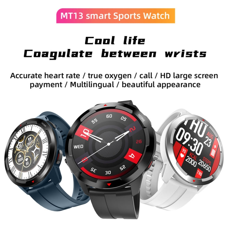 MT13 1.32 inch TFT Screen Smart Watch, Support Bluetooth Call & Alipay(Silver) by buy2fix