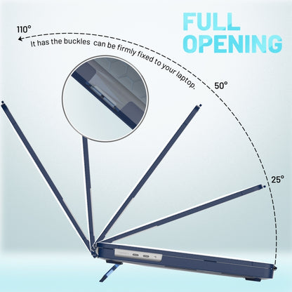 PC + TPU Honeycomb Laptop Protective Case For MacBook Pro 16.2 inch A2485 2021(Sapphire Blue) by buy2fix