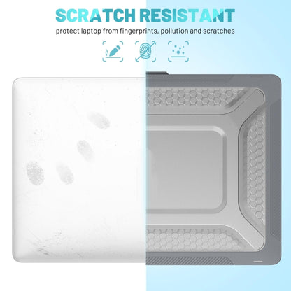 PC + TPU Honeycomb Laptop Protective Case For MacBook Pro 16.2 inch A2485 2021(Star Gray) by buy2fix