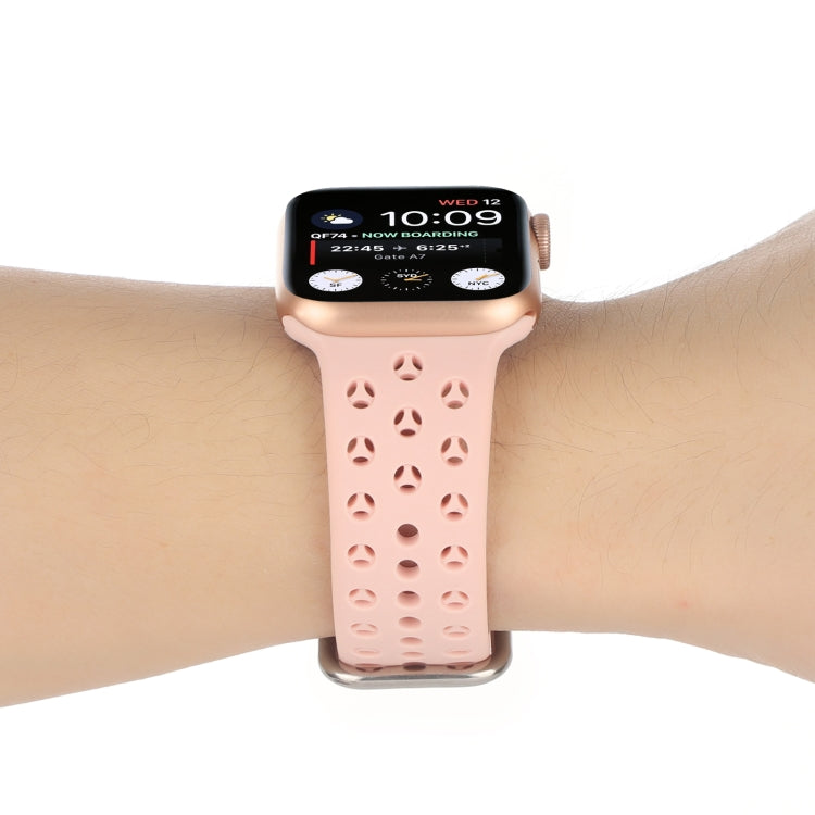 Hollow Out Silicone Watch Band For Apple Watch Ultra 49mm&Watch Ultra 2 49mm / Series 9&8&7 45mm / SE 3&SE 2&6&SE&5&4 44mm / 3&2&1 42mm(8) by buy2fix