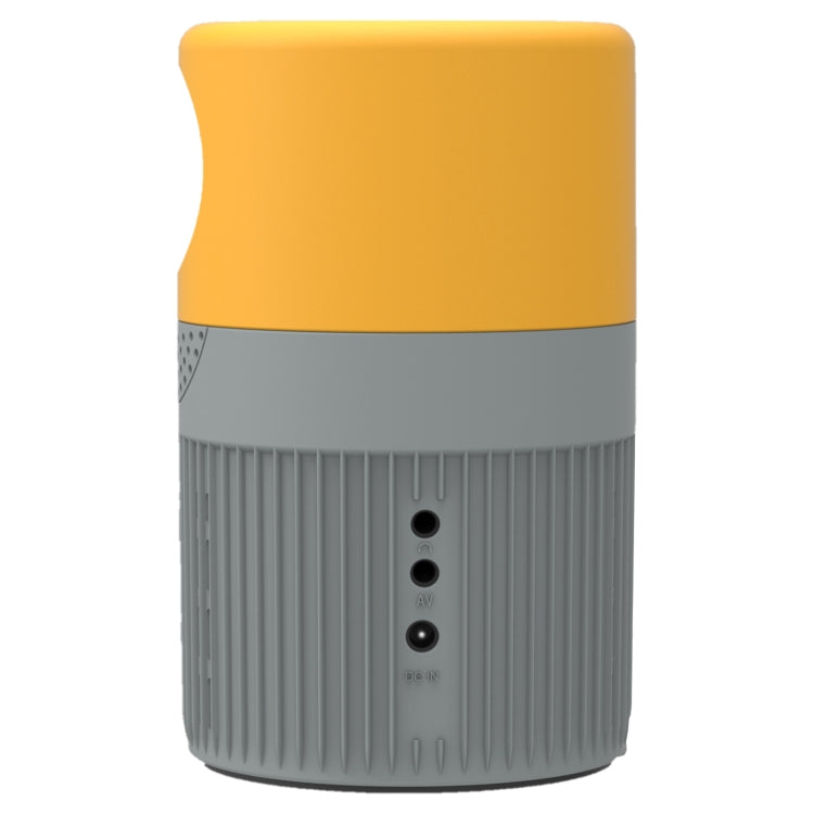 T400 100 inch Screen 3000 Lumens LED Mini Projector, Plug Type:US Plug(Grey Yellow) - Mini Projector by buy2fix | Online Shopping UK | buy2fix
