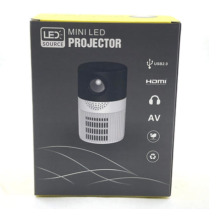T400 100 inch Screen 3000 Lumens LED Mini Projector, Plug Type:UK Plug(Black White) - Mini Projector by buy2fix | Online Shopping UK | buy2fix