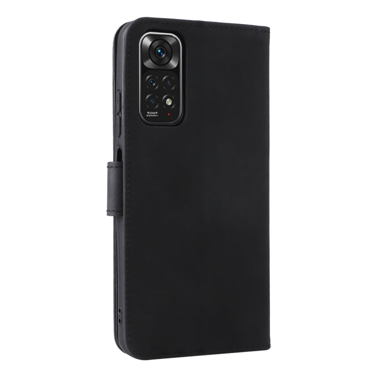 For Xiaomi Redmi Note 11 / Note 11S Global Skin Feel Magnetic Buckle Leather Phone Case(Black) by buy2fix
