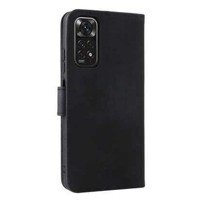 For Xiaomi Redmi Note 11 / Note 11S Global Skin Feel Magnetic Buckle Leather Phone Case(Black) by buy2fix